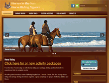 Tablet Screenshot of horsesinthesun.com
